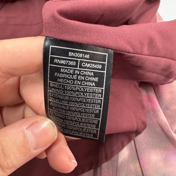 Steve Madden Dress Womens Small Pink Floral Kara Mini Puff‎ Sleeve - Picture 6 of 9